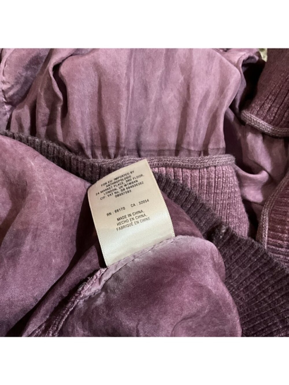Anthropologie Eloise Silk Sweater Knit Tiered Midi Dress Mauve Purple Square M - Picture 6 of 8